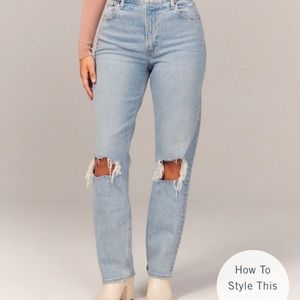 NWT CURVE LOVE Abercrombie and Fitch 90’s High rise jeans